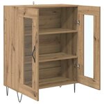 vidaXL Buffet Chêne artisanal 69 5 x 34 x 90 cm Bois d'ingénierie