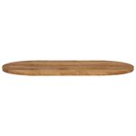 vidaXL Dessus de table 120x60x3 8 cm ovale bois massif de manguier