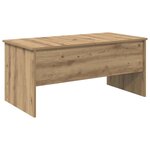 vidaXL Table basse Chêne artisanal 102 x 50 5 x 46 5 cm