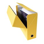 Boite Transfert Dos 90mm Papier Toilé - Jaune - X 5 - Exacompta