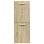 vidaXL Ensemble de meubles de salle de bain 4 Pièces chêne sonoma