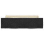 vidaXL Tiroirs de lit 2 Pièces noir bois d'ingénierie et similicuir