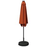 vidaXL Parasol de jardin avec lumières LED et base 270 x 270 cm