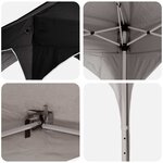 vidaXL Tente de fête pop-up 194 x 194 x 245 cm Noir