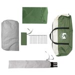 vidaXL Tente familiale tipi 8 personnes vert imperméable