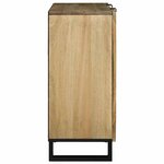 vidaXL Buffet Marron 90 x 33 x 75 cm bois de manguier massif
