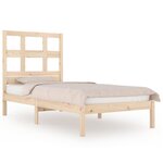 vidaXL Cadre de lit Bois de pin massif 90x200 cm
