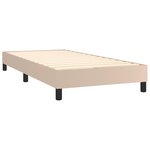 vidaXL Sommier à lattes de lit avec matelas Cappuccino 90x200 cm