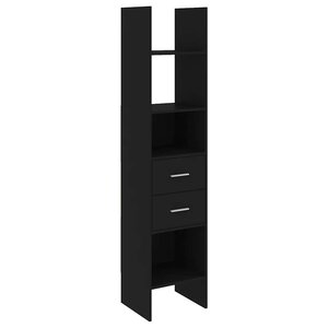 vidaXL Bibliothèque Noir 40x35x180 cm Bois d’ingénierie