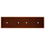 vidaXL Bac de jardin surélevé Rouillé 100 x 26 x 82 cm Acier patiné