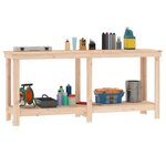 vidaXL Banc de travail 180x50x80 cm Bois de pin massif