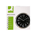 Q-connect horloge murale - Métallique - Diamètre 25 cm - Chrome