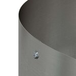 vidaXL Pots de jardin 5 Pièces Argent 80 x 80 x 20 cm Acier inoxydable