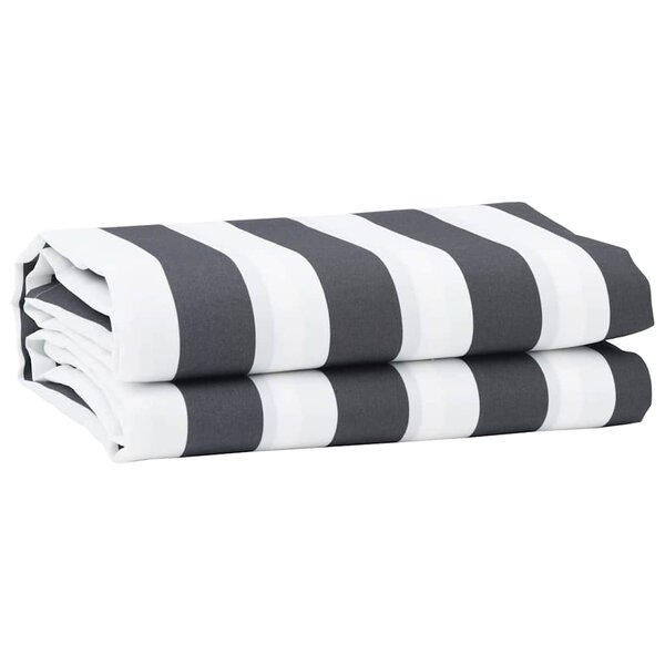 vidaXL Toile de rechange pour store banne Anthracite et blanc 3 x 2 m