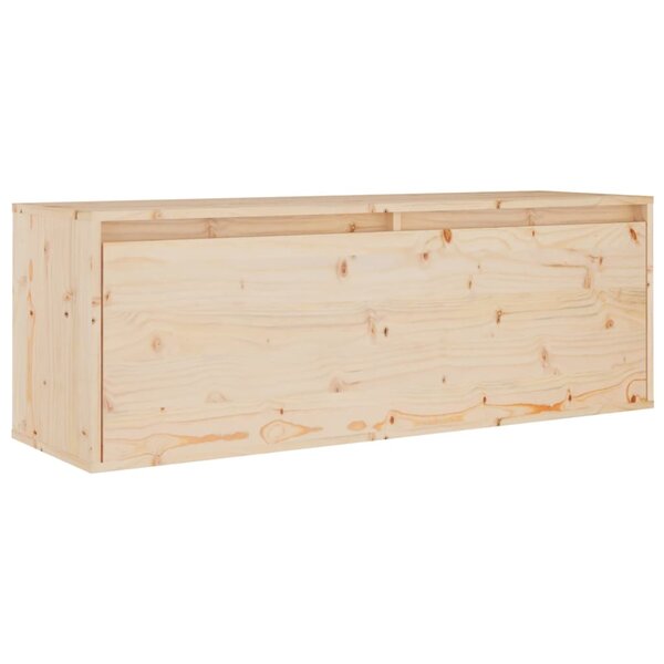 vidaXL Armoire murale 100x30x35 cm Bois de pin massif