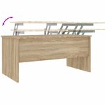 vidaXL Table basse chêne sonoma 102x50 5x46 5 cm bois d'ingénierie
