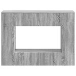 vidaXL Table console Gris Sonoma 101 x 29 x 74 cm Bois d’ingénierie