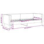 vidaXL Lit de repos sans matelas taupe 80x200 cm tissu