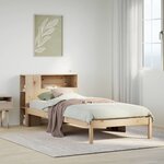 vidaXL Lit bibliothèque sans matelas 90x200 cm bois de pin massif