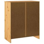 vidaXL Commode Drammen Marron 76 5 x 40 x 91 cm Bois de pin massif