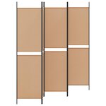 vidaXL Paravent 5 panneaux Beige 250 x 200 cm Tissu