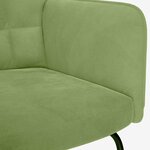 vidaXL Chaise à bascule Vert clair Velours