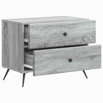 vidaXL Cabinet de chevet Sonoma gris 62 x 34 5 x 47 5 cm