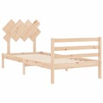 vidaXL Cadre de lit sans matelas 90x200 cm bois massif