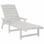 vidaXL Transat Blanc 73.5 x 92 x 90 cm Plastique
