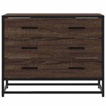 vidaXL Commode chêne marron 70x41x56 cm bois d'ingénierie