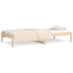vidaXL Lit de jour sans matelas 90x200 cm bois de pin massif