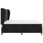 lit box spring vidaXL avec matelas noir 200x200 cm velours