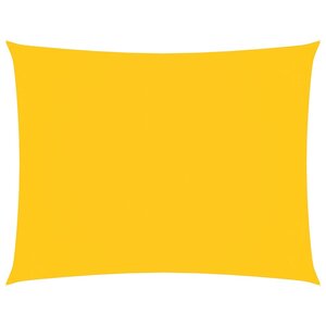vidaXL Voile de parasol tissu oxford rectangulaire 2 5x4 m jaune