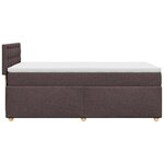 vidaXL Sommier à lattes de lit avec matelas Marron foncé 80x200 cm