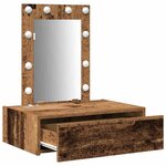 vidaXL Table de Toilette Marron 60 x 40 x 70 cm Bois d'ingénierie
