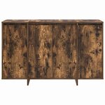 vidaXL Buffet Chêne fumé 120 x 41 x 75 cm Bois d'ingénierie