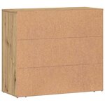 vidaXL Buffet chêne artisanal 80x33x70 cm bois d'ingénierie