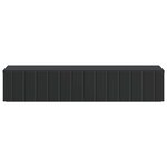 vidaXL Table d'appoint murale Noir 87 5 x 34 5 x 17 cm