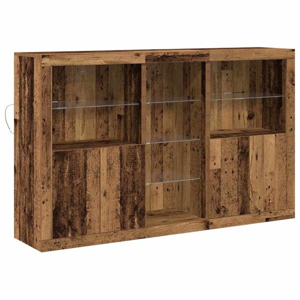 vidaXL Buffet Bois ancien 162 x 37 x 100 cm Bois d'ingénierie