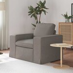 vidaXL Canapé Taupe 103 x 80 x 82 cm tissu