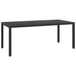 vidaXL Ensemble à manger de jardin coussins 7Pièces Résine tressée Gris