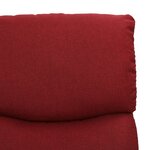 vidaXL Fauteuil de massage Rouge bordeaux Tissu