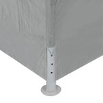 vidaXL Tente de fête 1200 x 300 x 255 cm Gris clair PE et acier