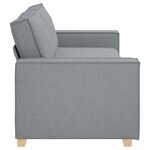 vidaXL Canapé 3 places Gris clair 180 cm Tissu