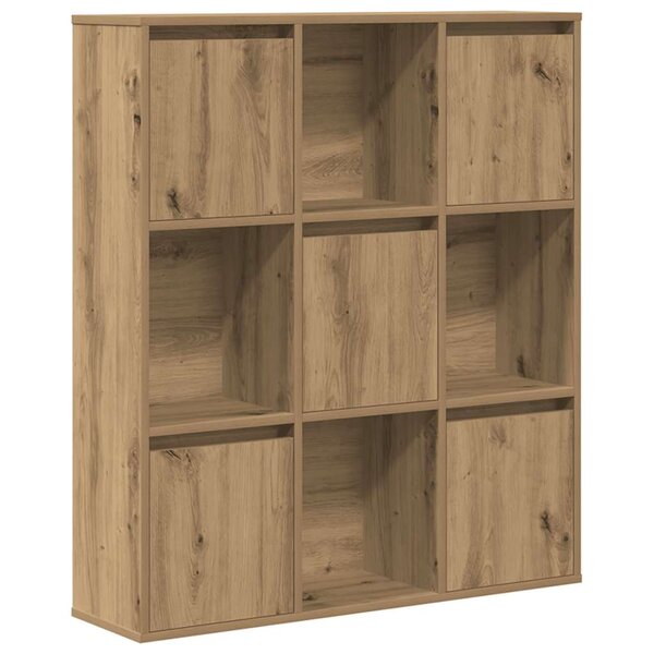 vidaXL Bibliothèque chêne artisanal 89x24x101 5 cm bois d'ingénierie
