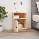 vidaXL Table de chevet 40x34x55 cm Bois de pin solide