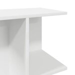 vidaXL Tables de chevet 2 Pièces blanc 46 5x29x61 cm bois d’ingénierie