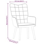 vidaXL Chaise de relaxation Rose Velours