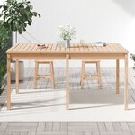 vidaXL Table de jardin 159 5x82 5x76 cm bois massif de pin