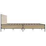 vidaXL Cadre de lit sans matelas chêne sonoma 200x200 cm